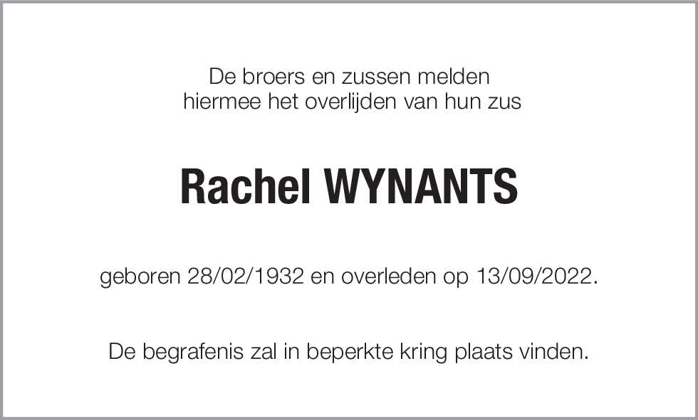 Rachel Wynants