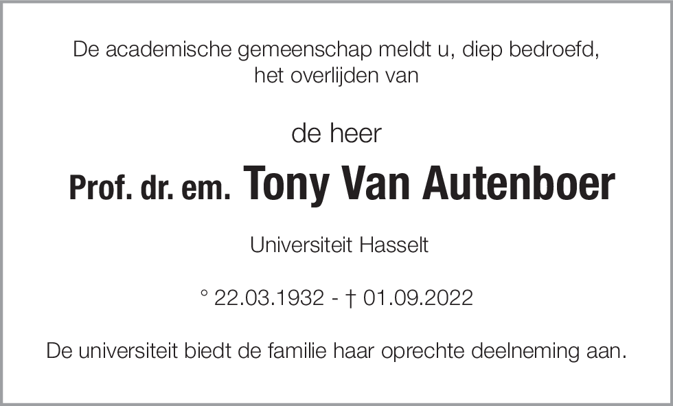 Tony Van Autenboer