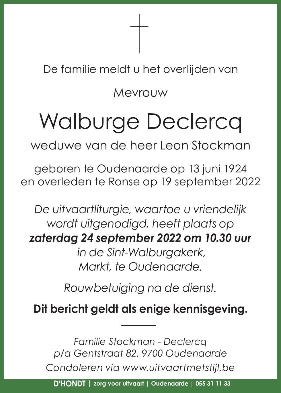 Walburge Declercq