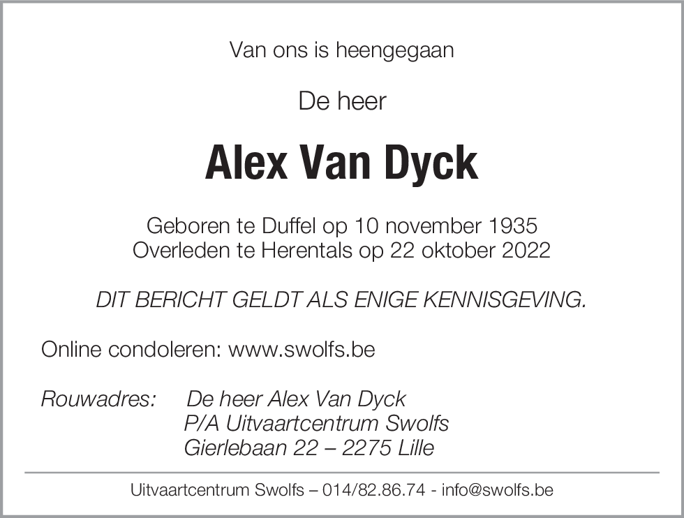 Alexis Van Dyck