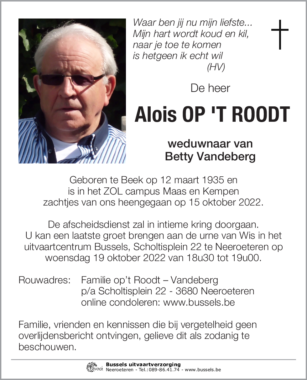 Alois OP 'T ROODT