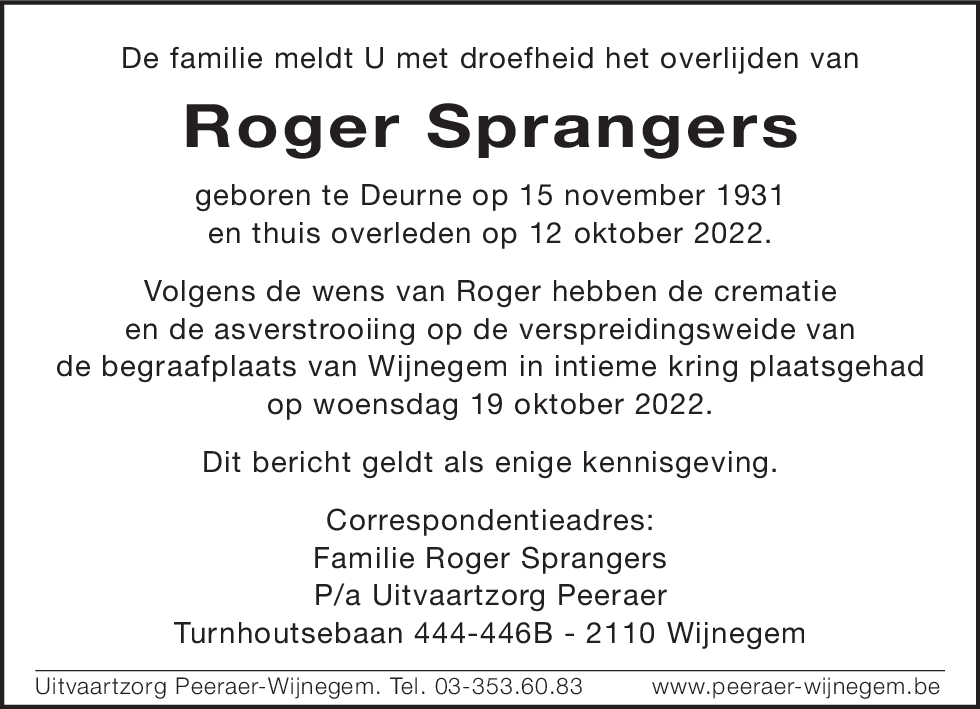 Antonius Sprangers