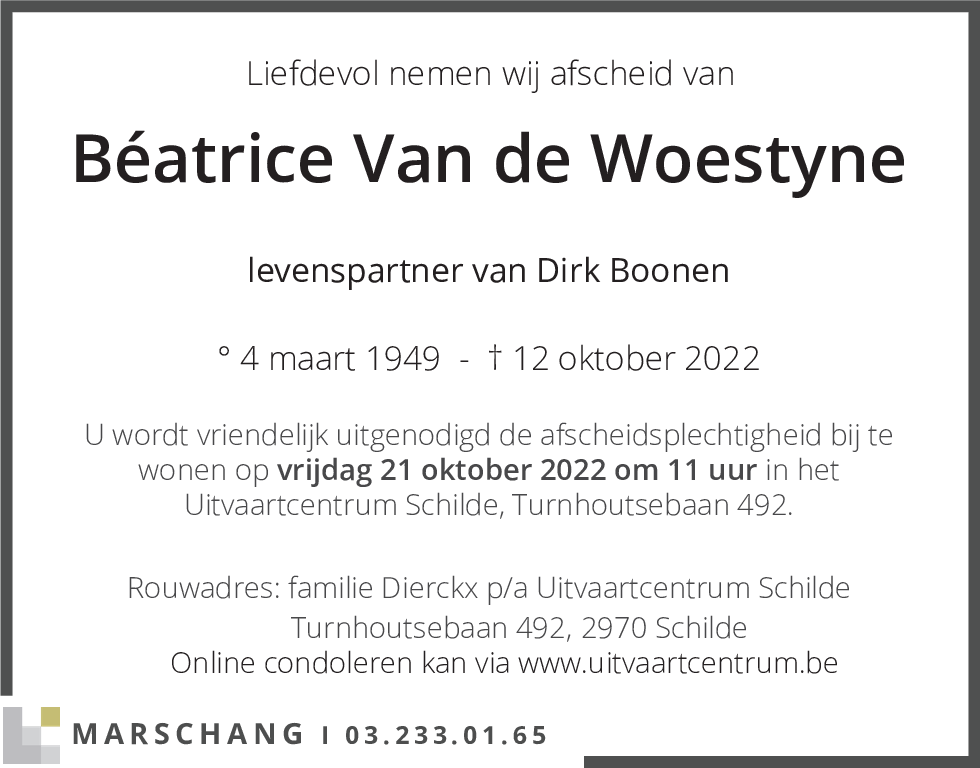 Béatrice Van de Woestyne