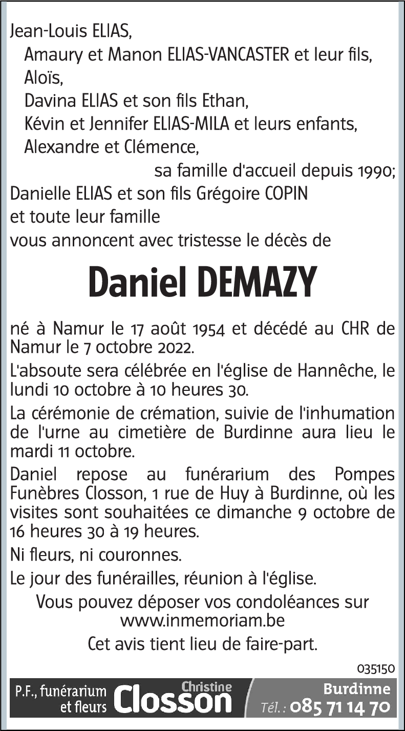 Daniel DEMAZY