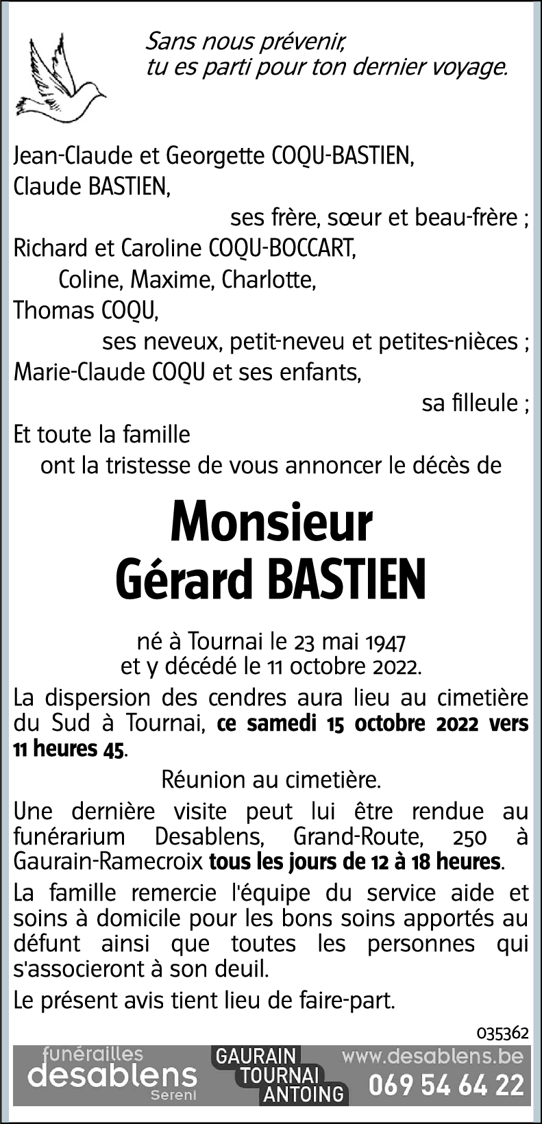 Gérard BASTIEN