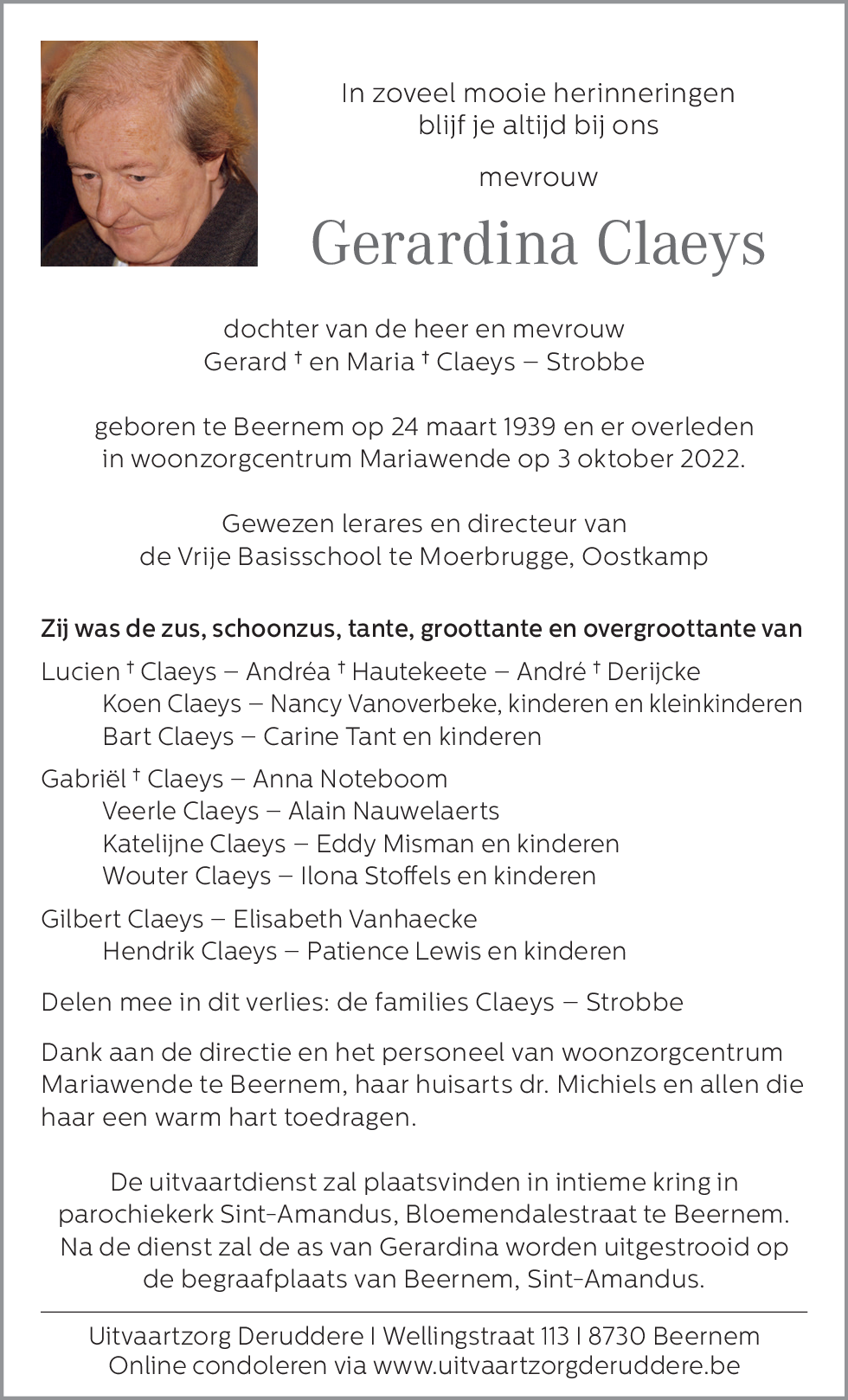 Gerardina Claeys