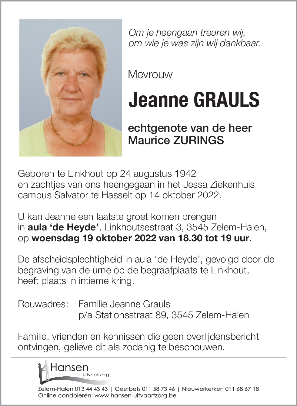 Jeanne GRAULS
