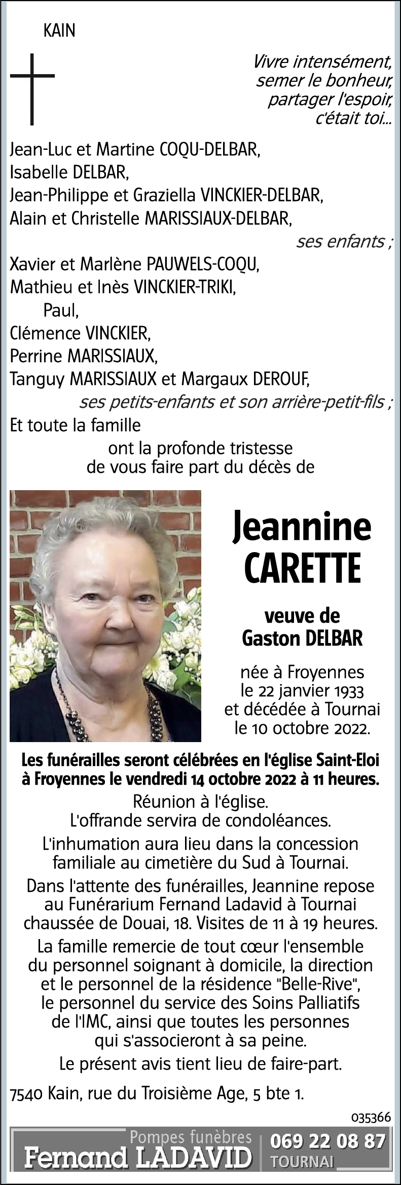 Jeannine CARETTE