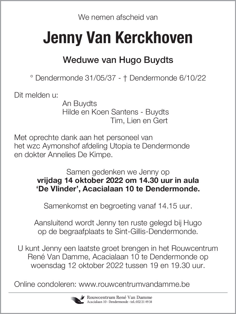 Jenny Van Kerckhoven