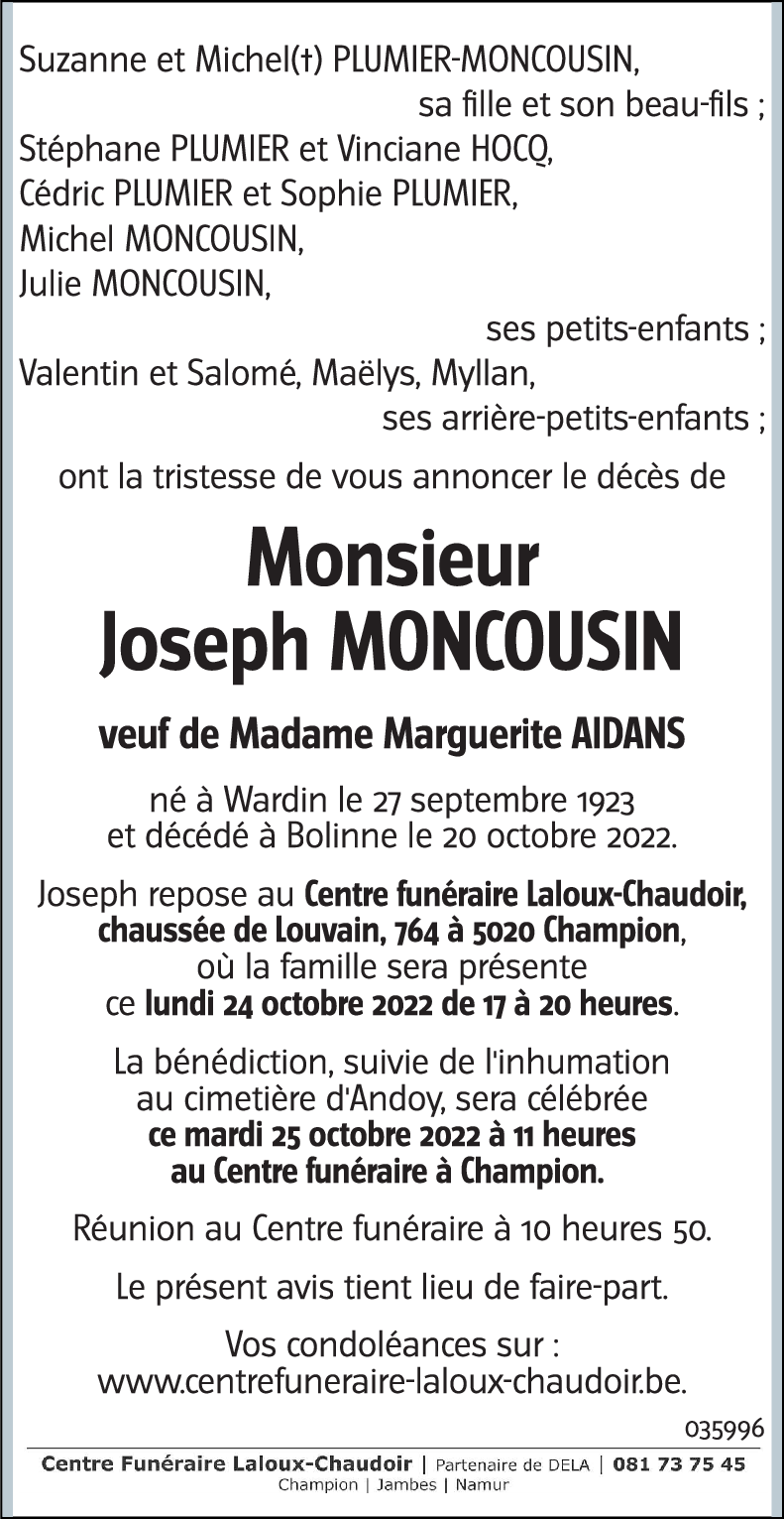 Joseph MONCOUSIN