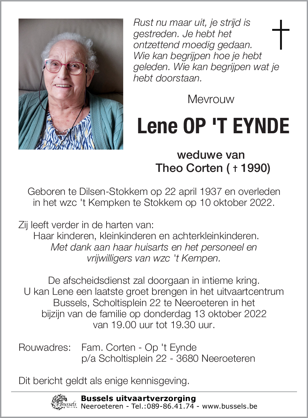 Lene OP 'T EYNDE