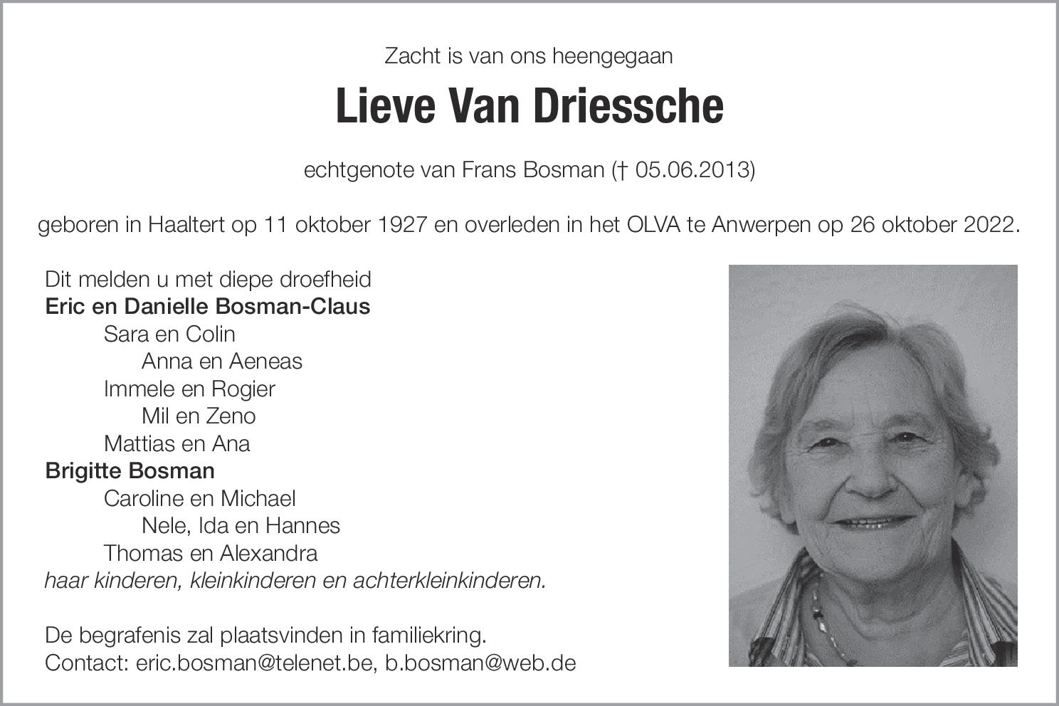 Lieve Van Driessche