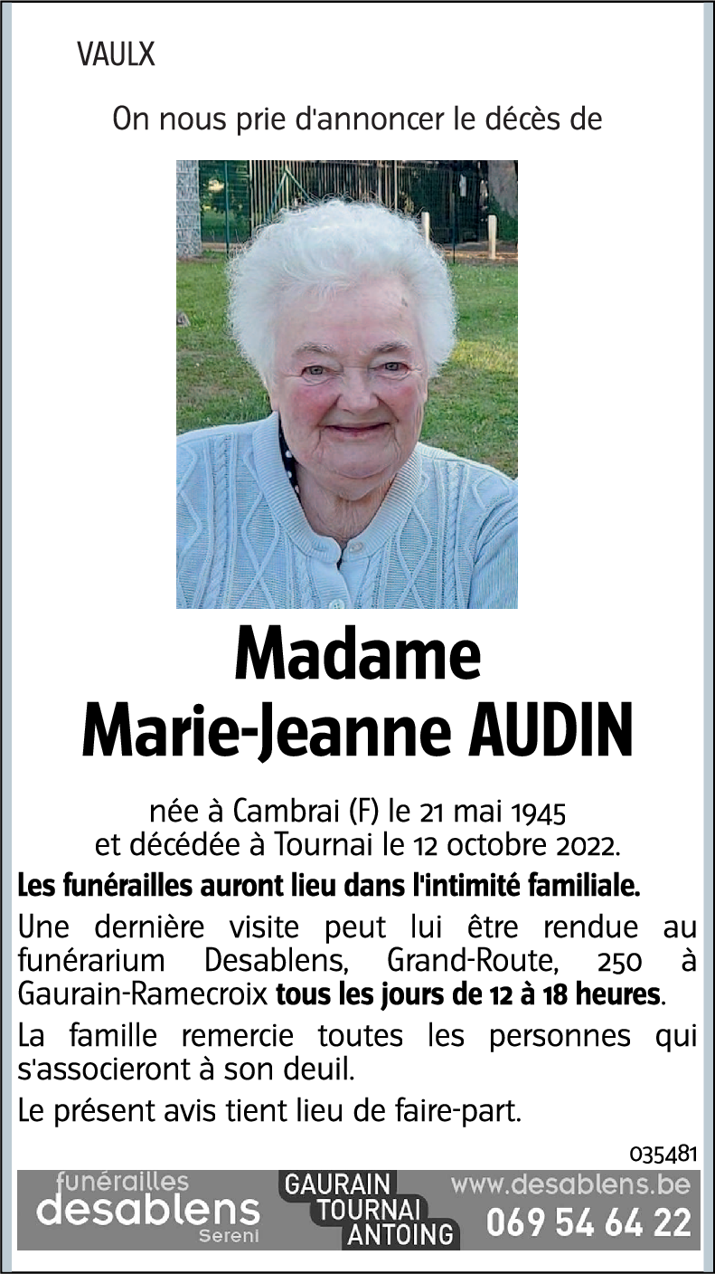 Marie-Jeanne AUDIN