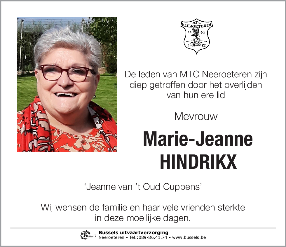 Marie-Jeanne HINDRIKX