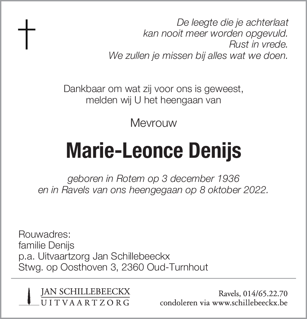 Marie-Leonce Denijs