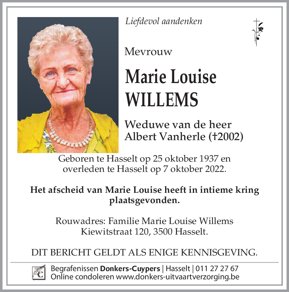 Marie Louise Willems