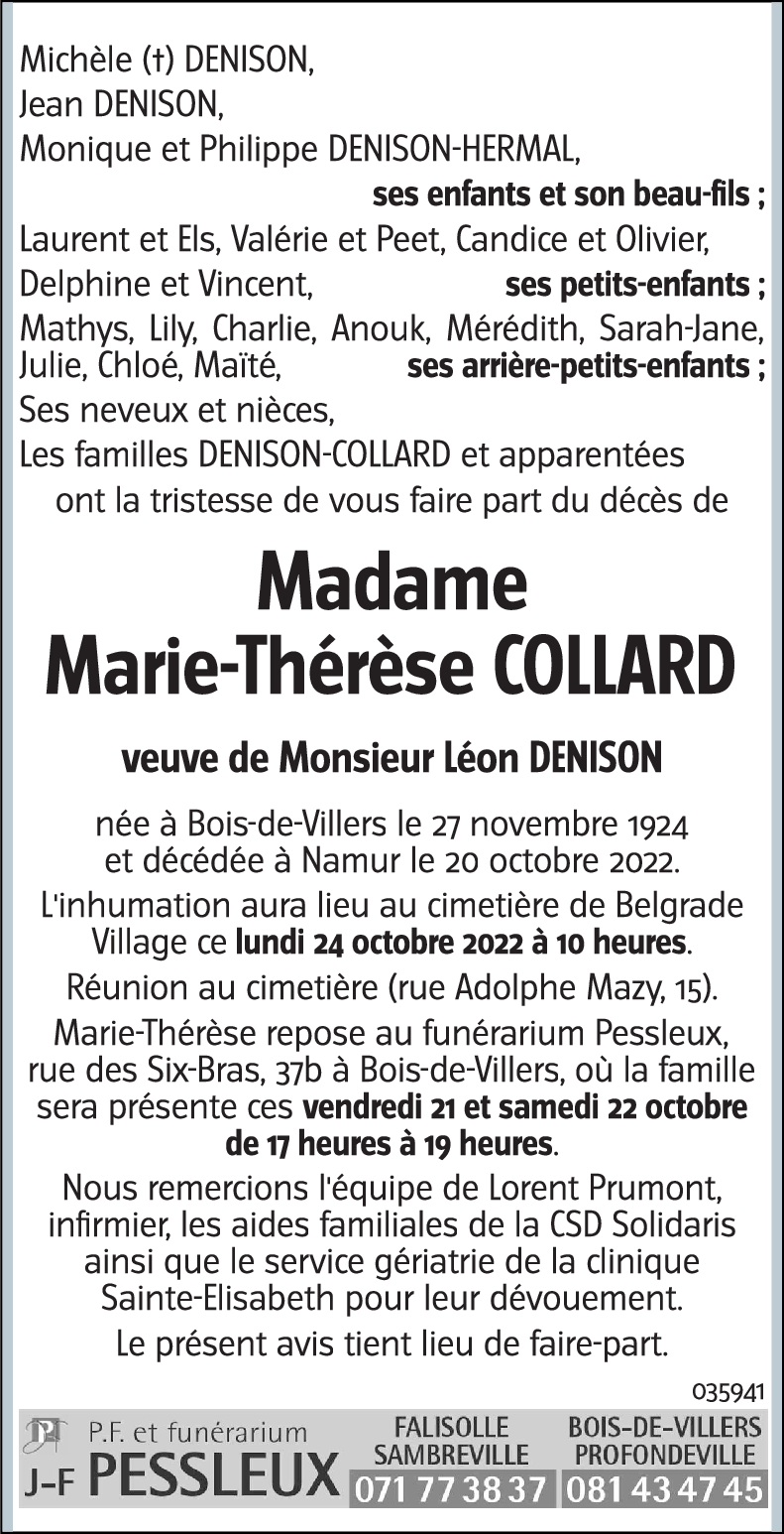 Marie-Thérèse COLLARD
