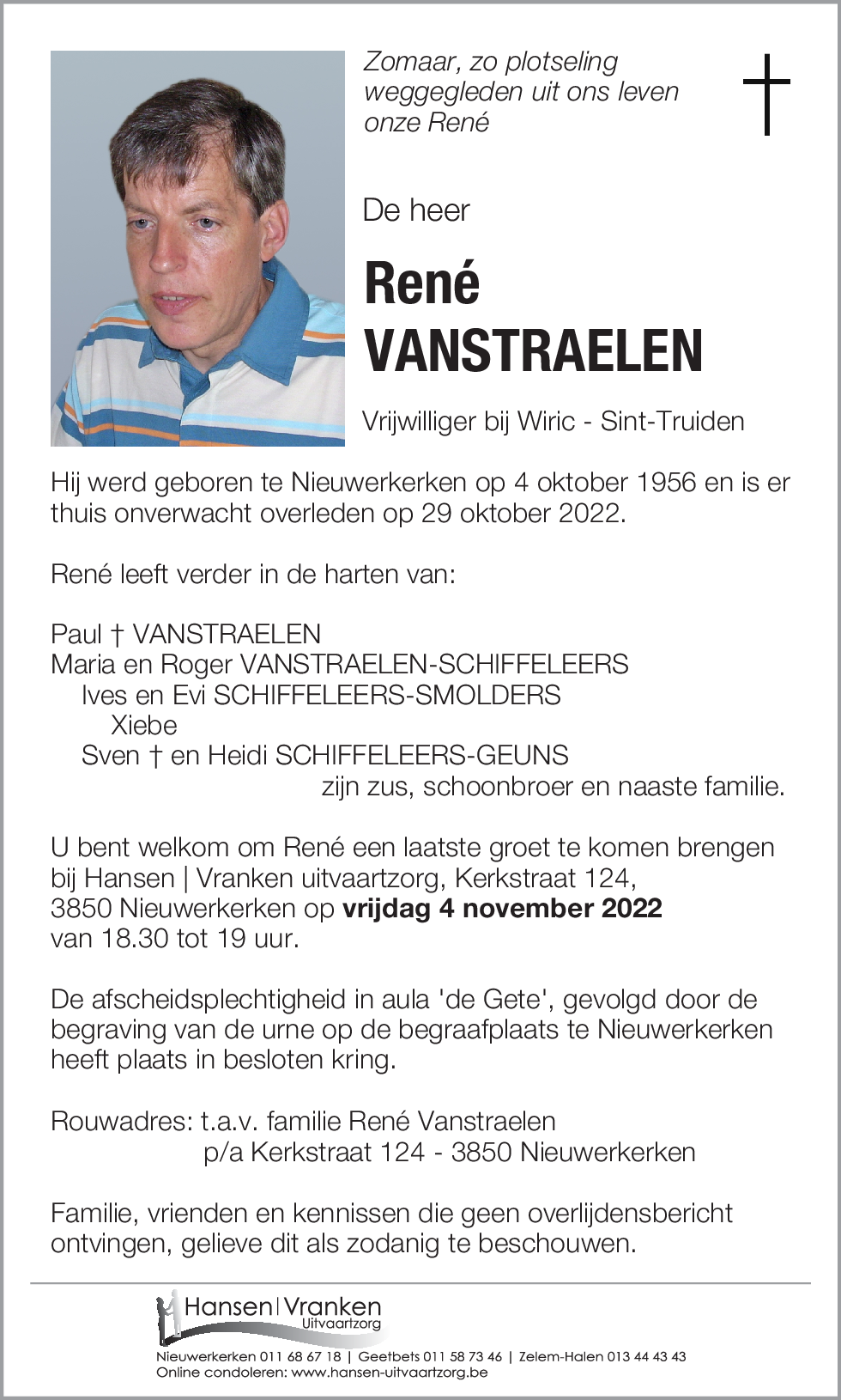 René VANSTRAELEN