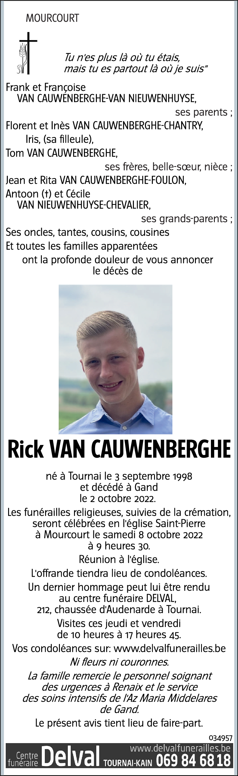 Rick VAN CAUWENBERGHE