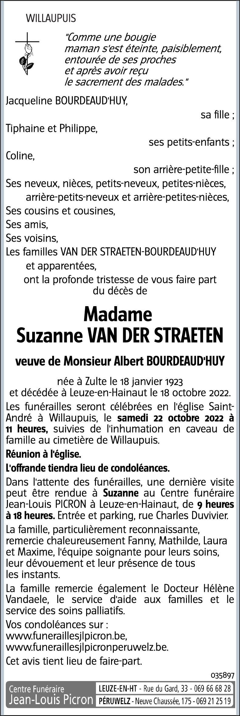 Suzanne Van der Straeten