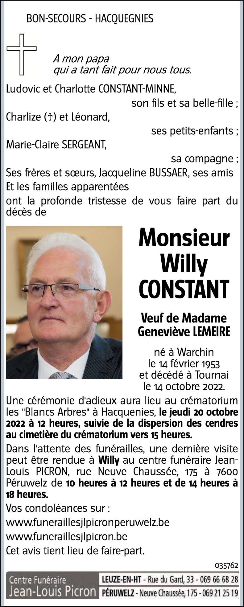 Willy CONSTANT