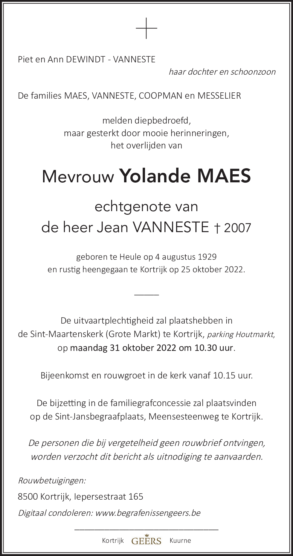 Yolande Maes