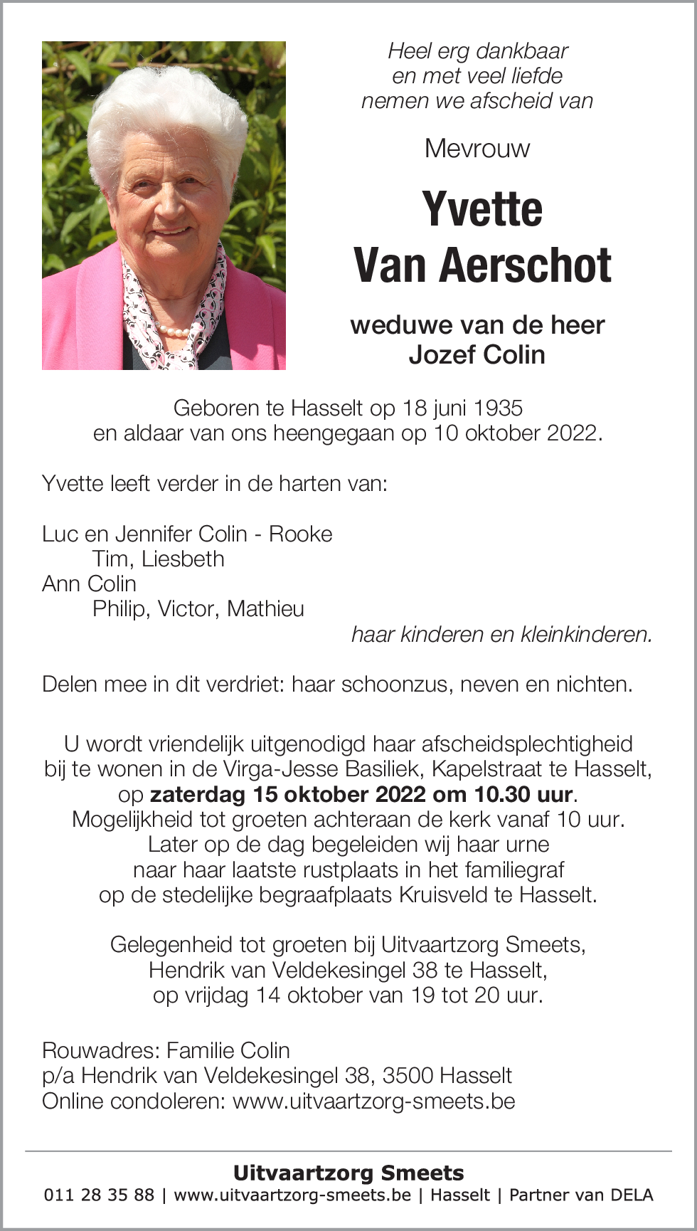 Yvette Van Aerschot