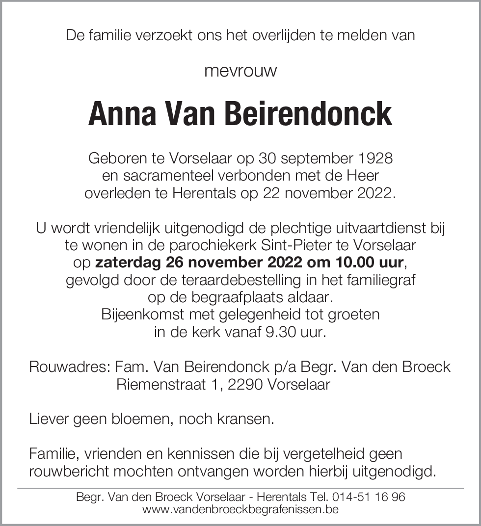 Anna Van Beirendonck