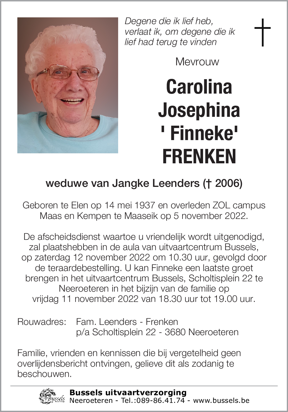 Carolina Josephina FRENKEN