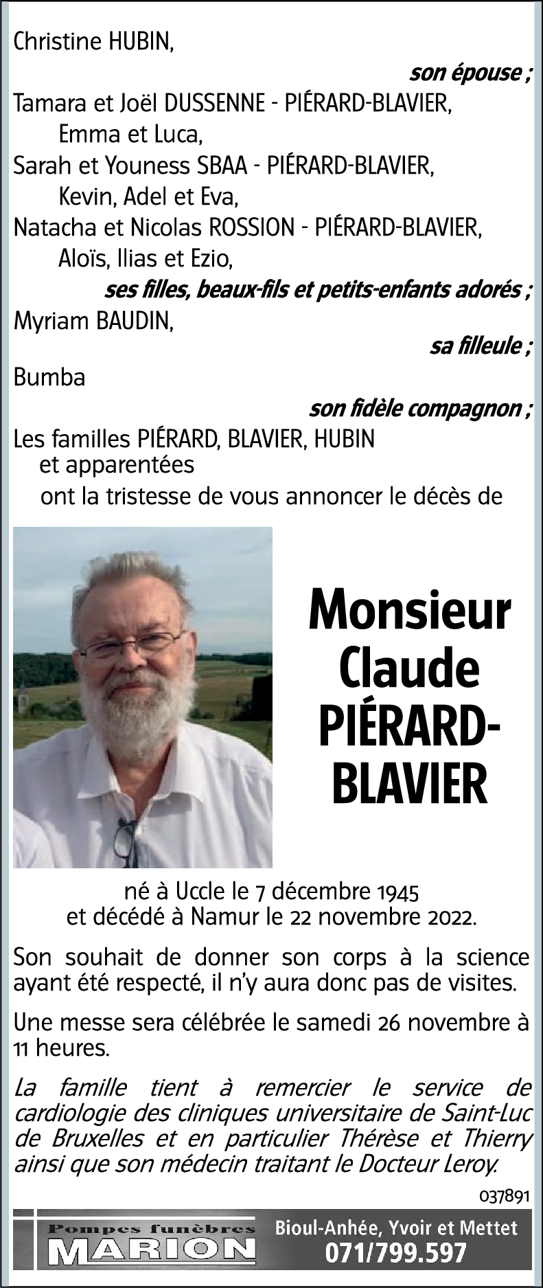 Claude PIERARD-BLAVIER