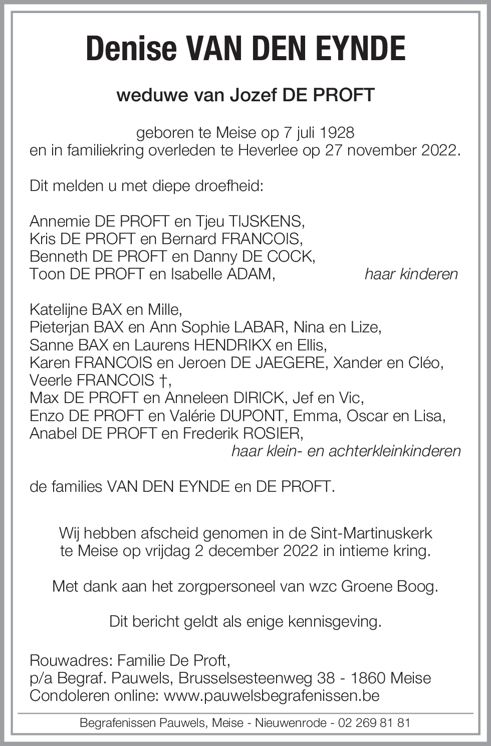 Denise Van den Eynde