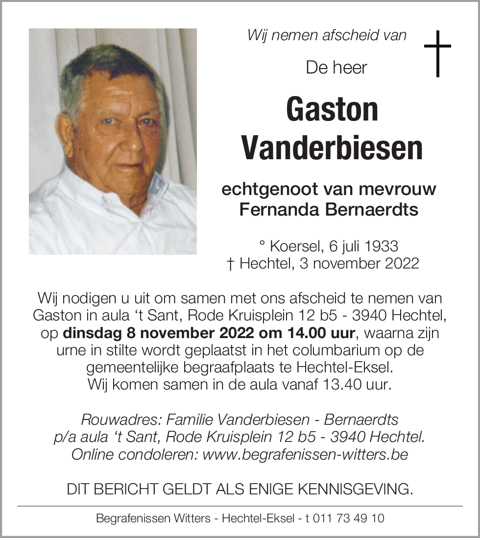 Gaston Vanderbiesen