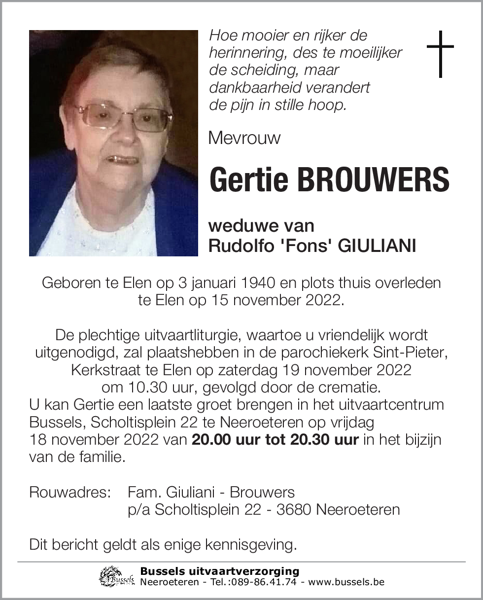 Gertie BROUWERS