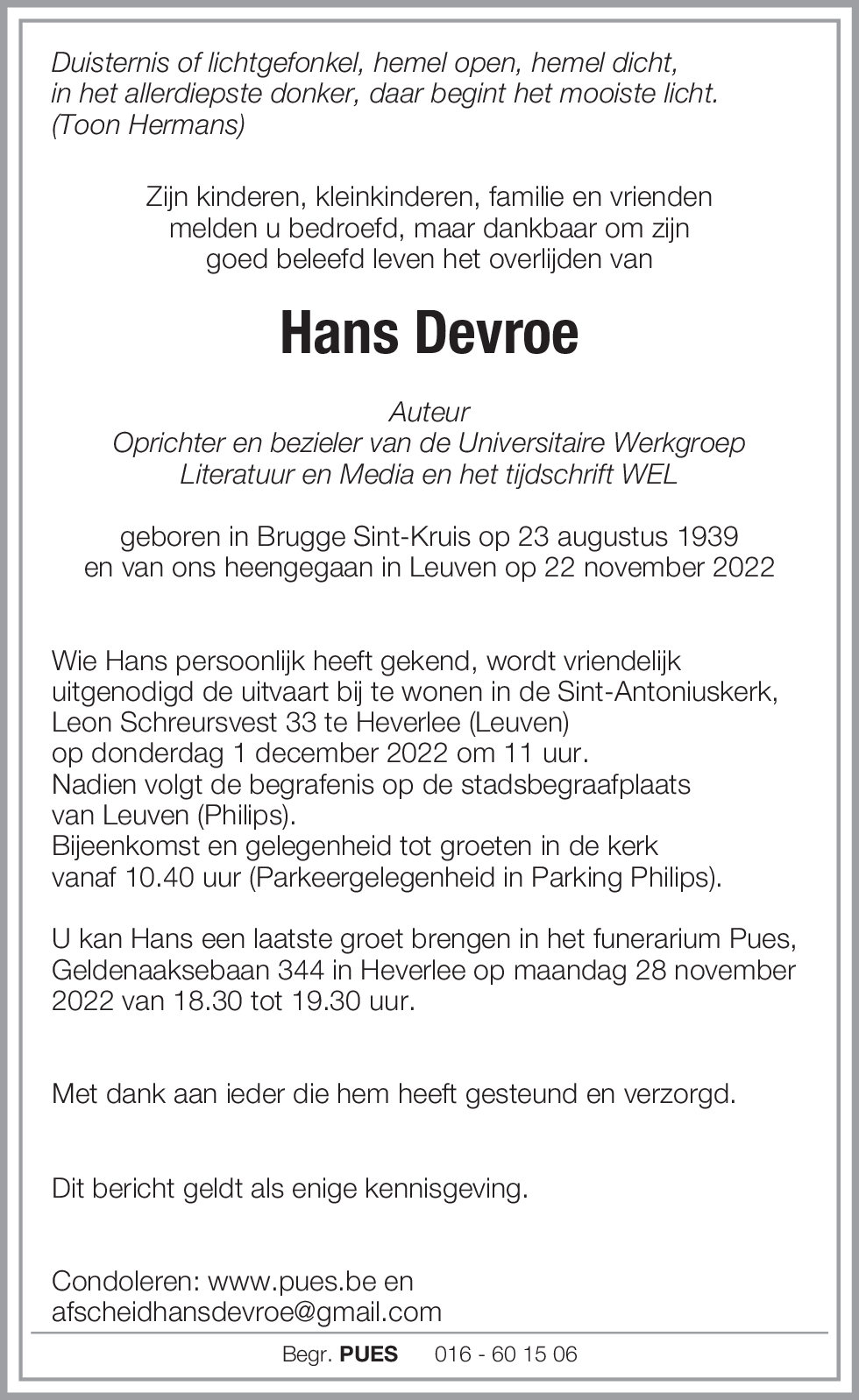 Hans Devroe