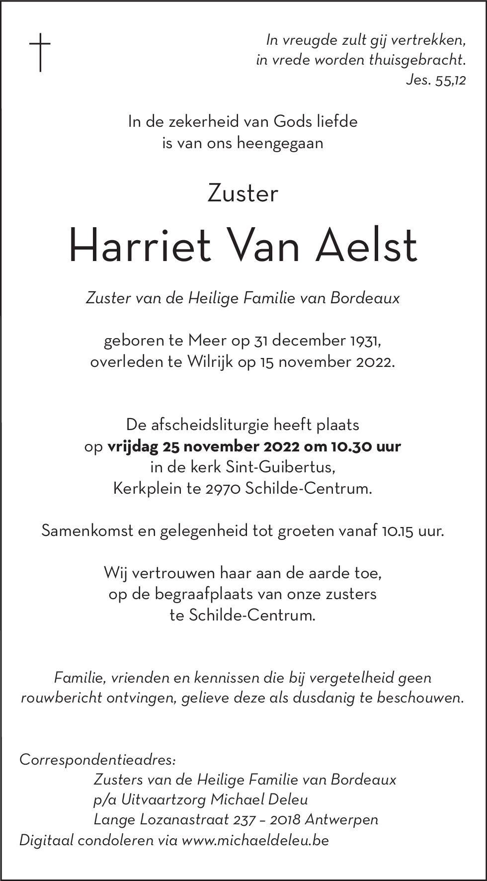 Harriet Van Aelst