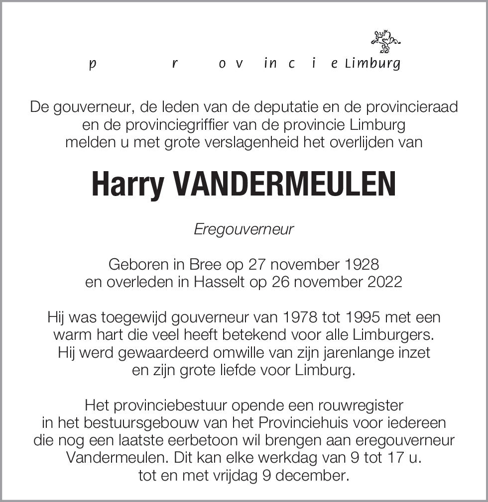 Harry Vandermeulen