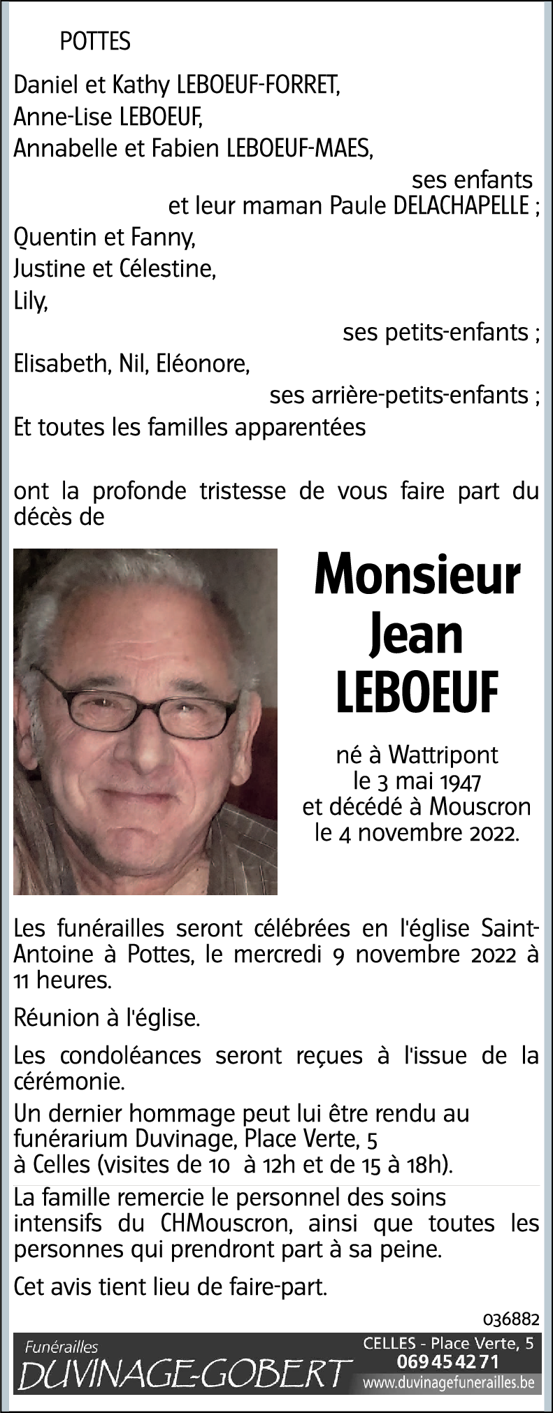 Jean LEBOEUF