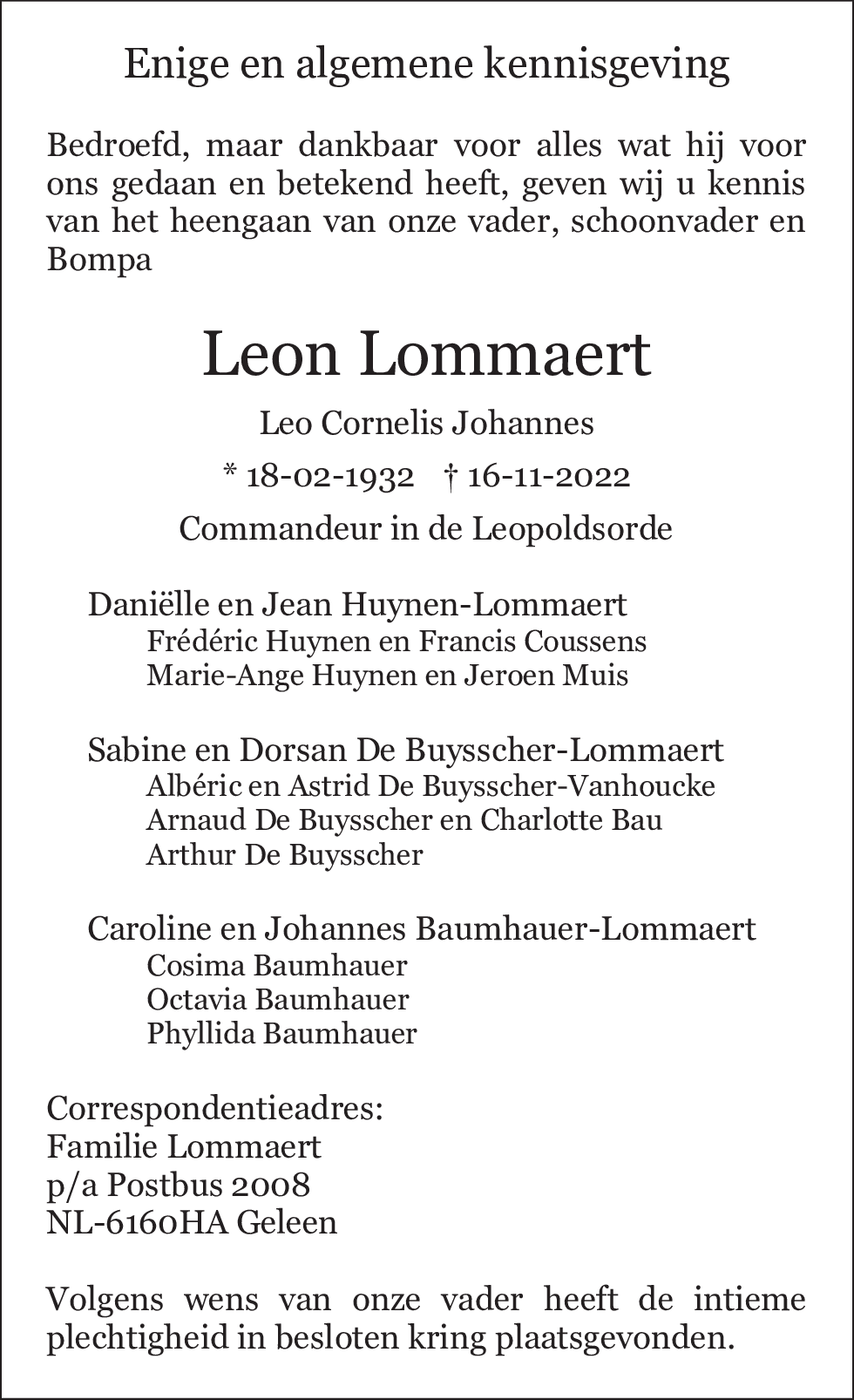 Leon Lommaert