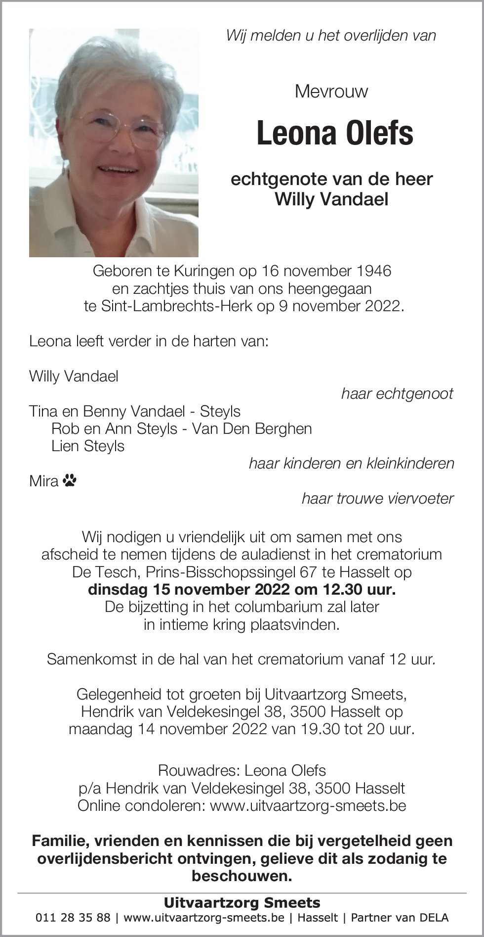 Leona Leonie P Olefs