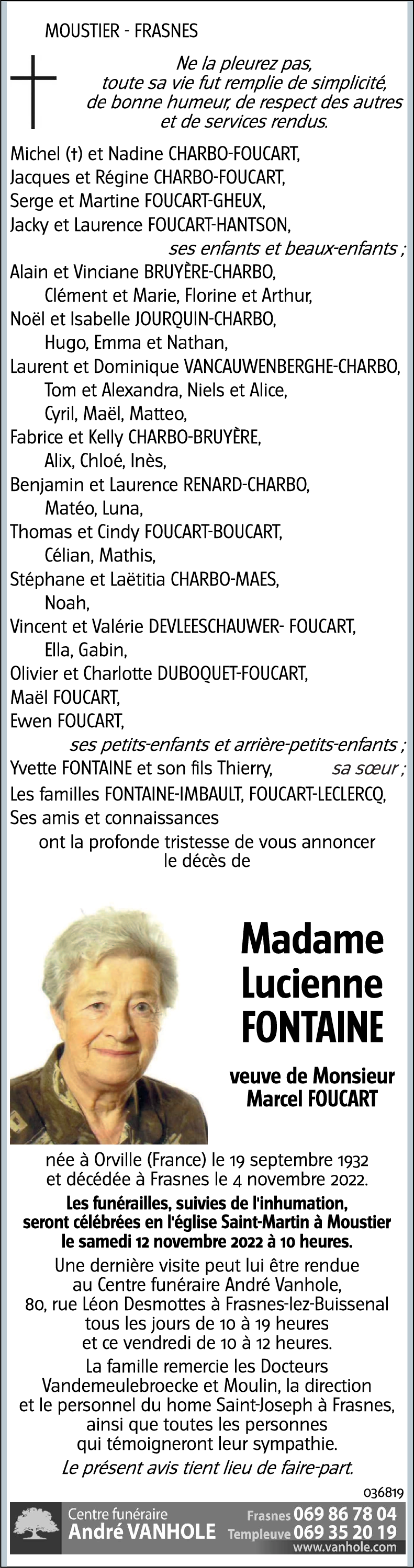 Lucienne FONTAINE