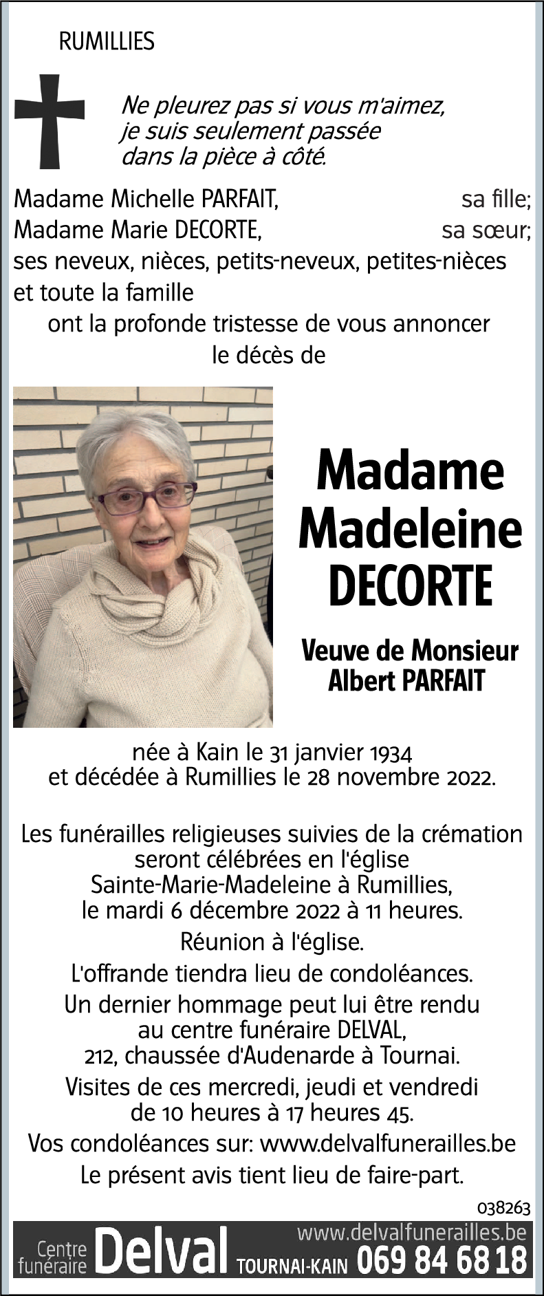 Madeleine DECORTE