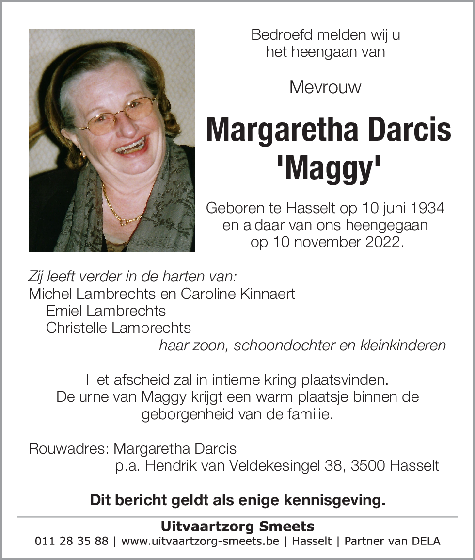 Margaretha Darcis
