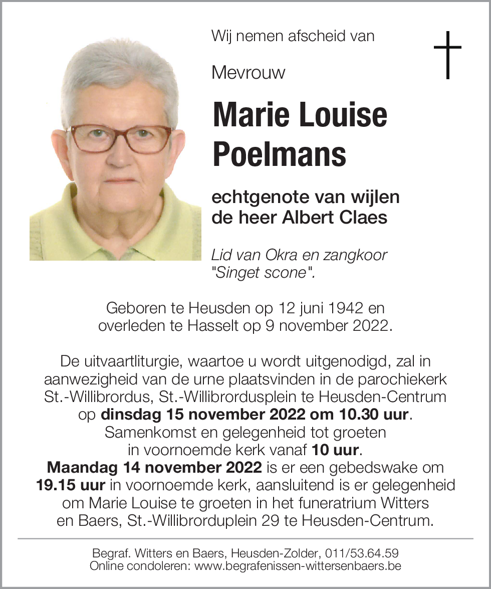 Marie Louise Poelmans
