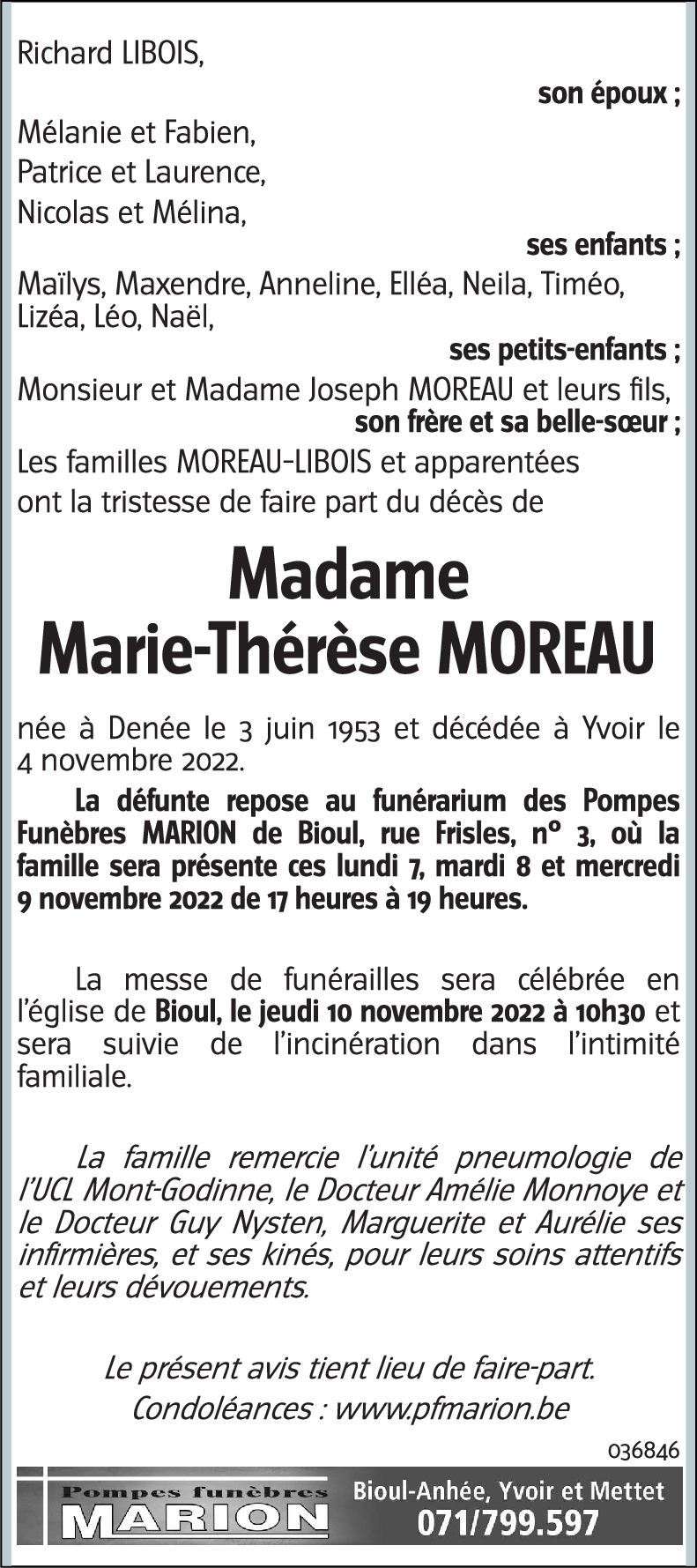 Marie-Thérèse MOREAU