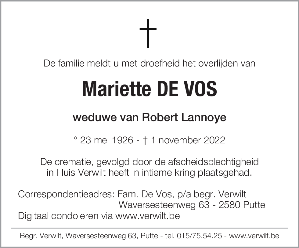 Mariette De Vos