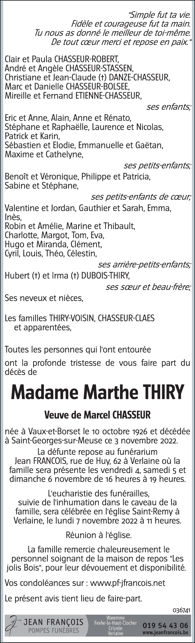 Marthe THIRY