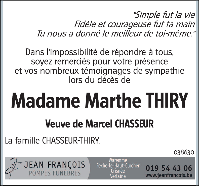 Marthe THIRY