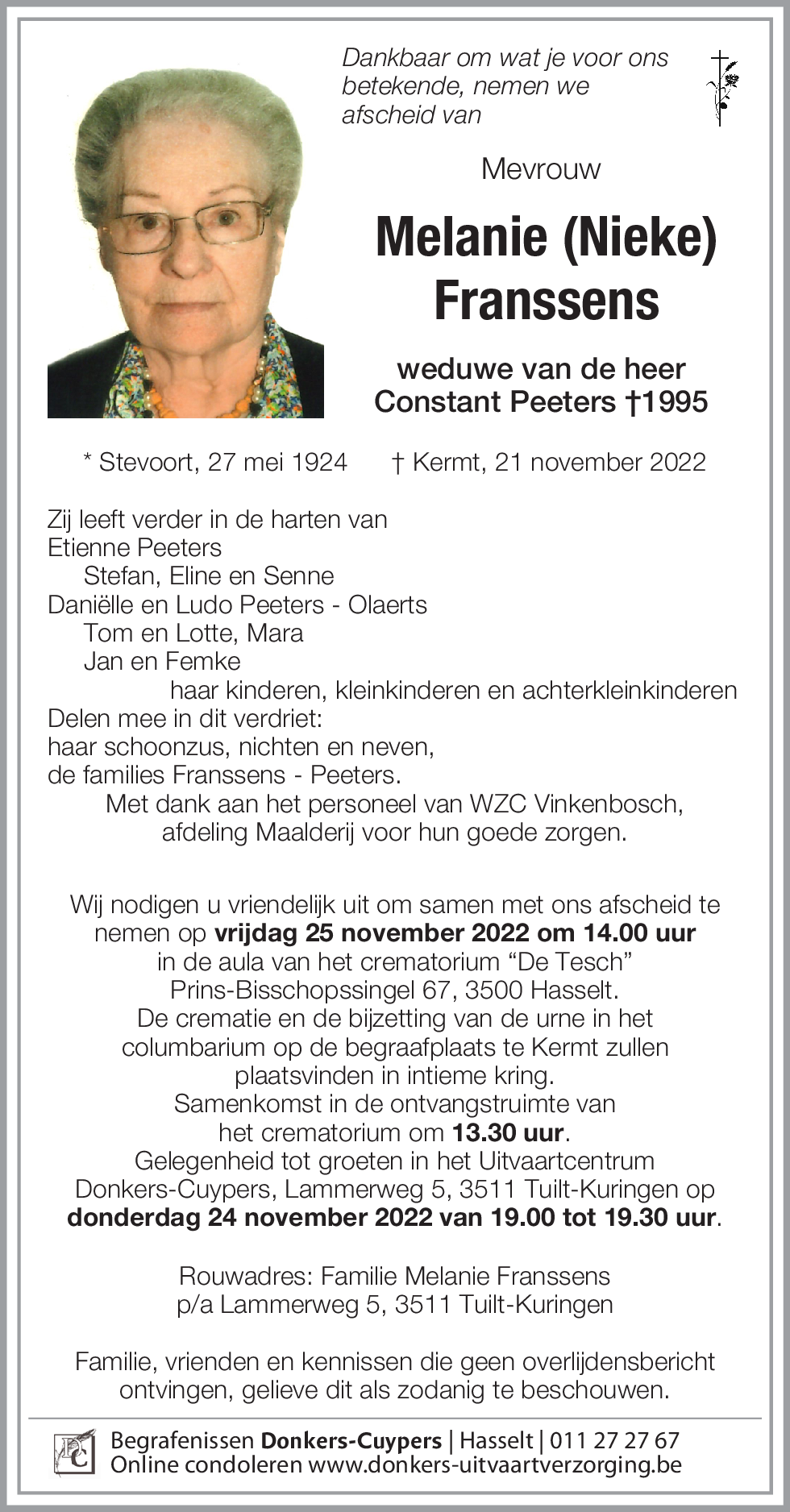 Melanie (Nieke) Franssens