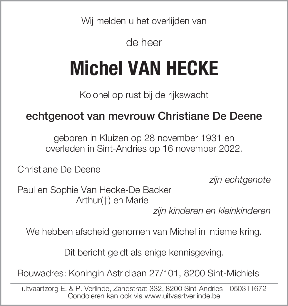 Michel Van Hecke