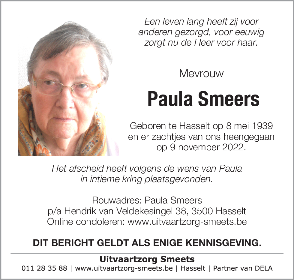 Paula Smeers